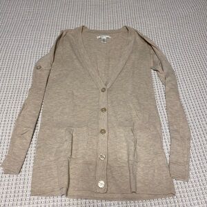 Kennith Cole Tan Cardigan Sweater